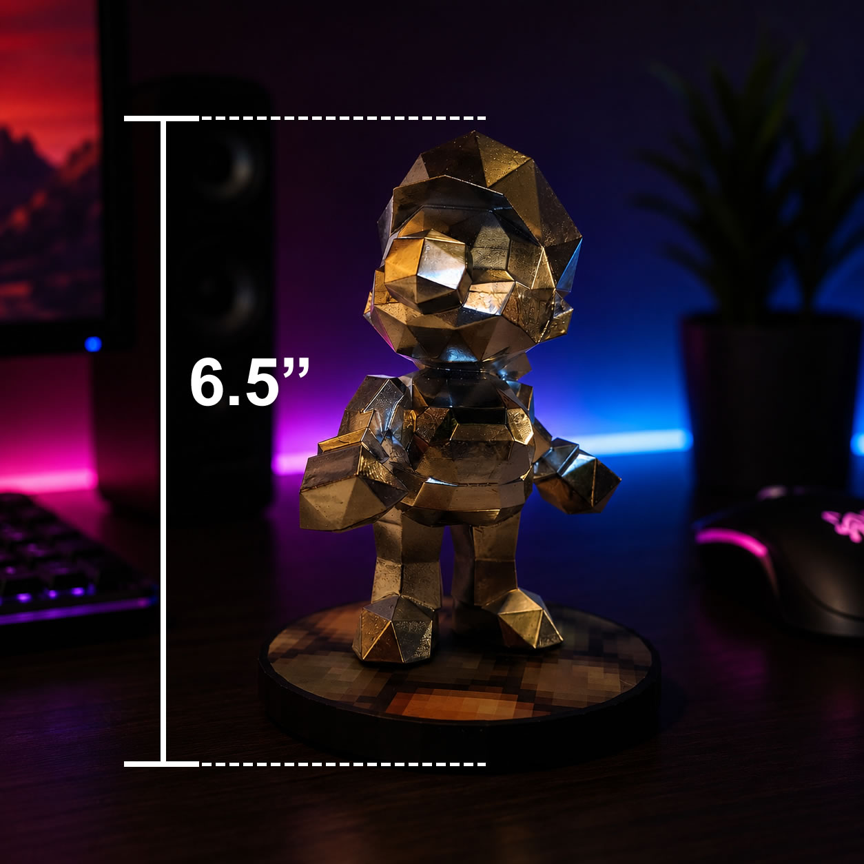 Super Mario 64 (Metal Mario) Statue - Image 5