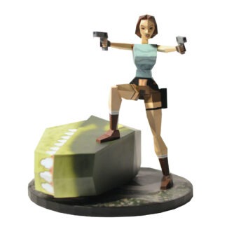 Tomb Raider (Lara vs. T-Rex) Statue