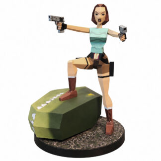 Tomb Raider (Lara vs. T-Rex) Statue