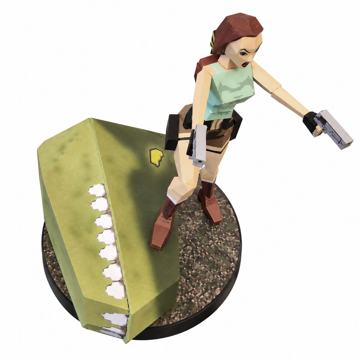 Tomb Raider (Lara vs. T-Rex) Statue - Image 5